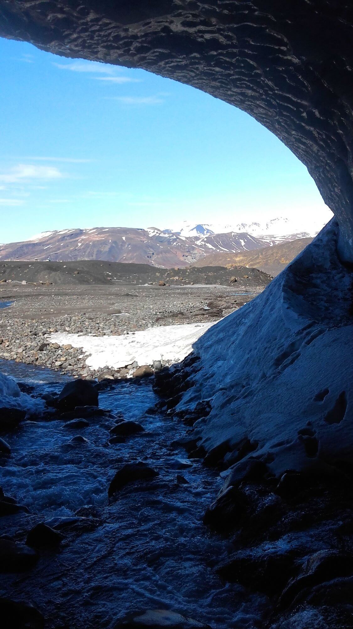 Paysage depuis la grotte de glace