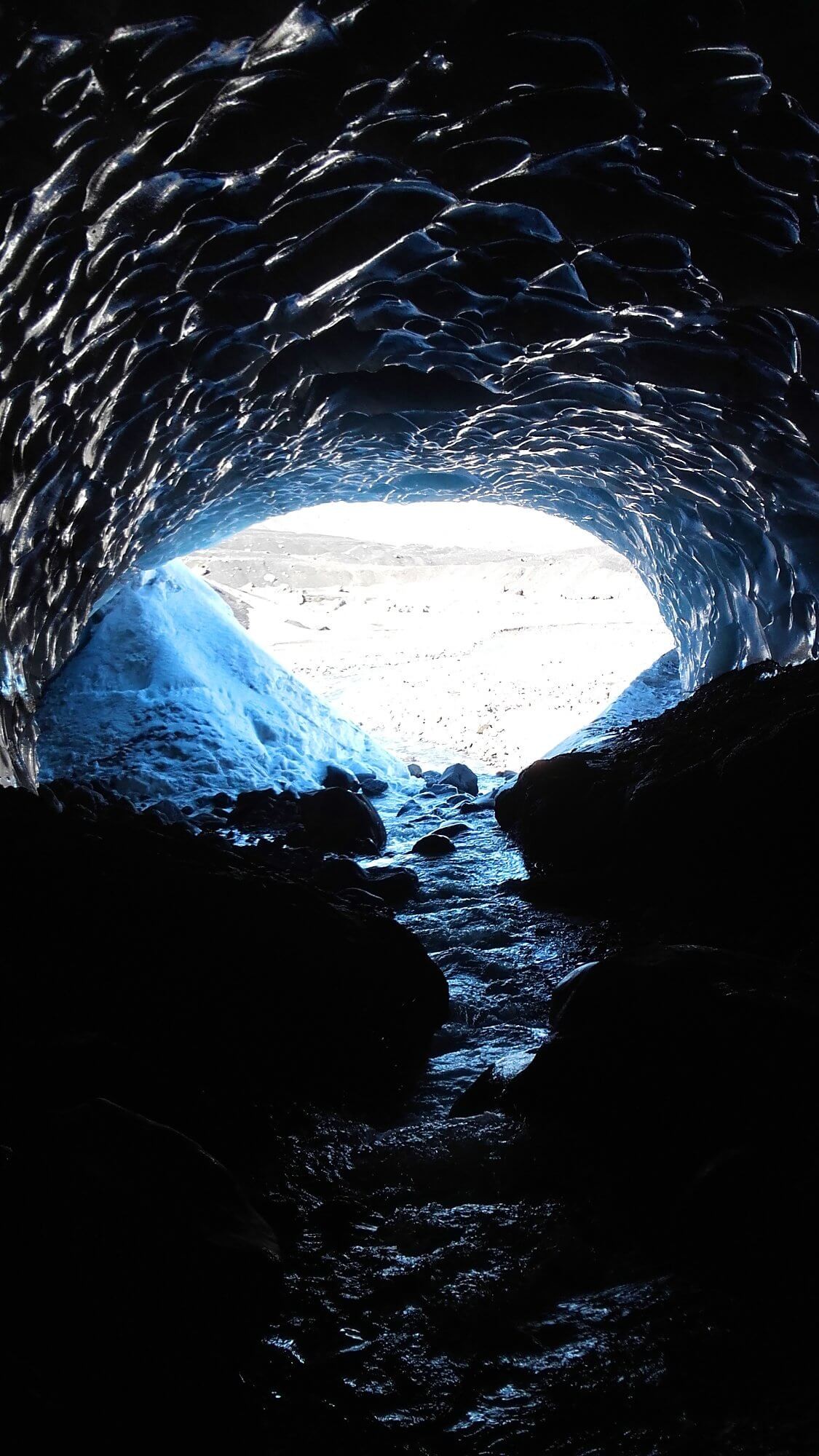 Photo de la grotte de glace magnifique